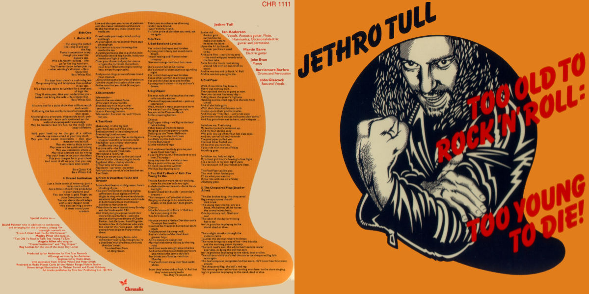 Jethro Tull — Too Old to Rock 'n' Roll: Too Young to Die! (1976)