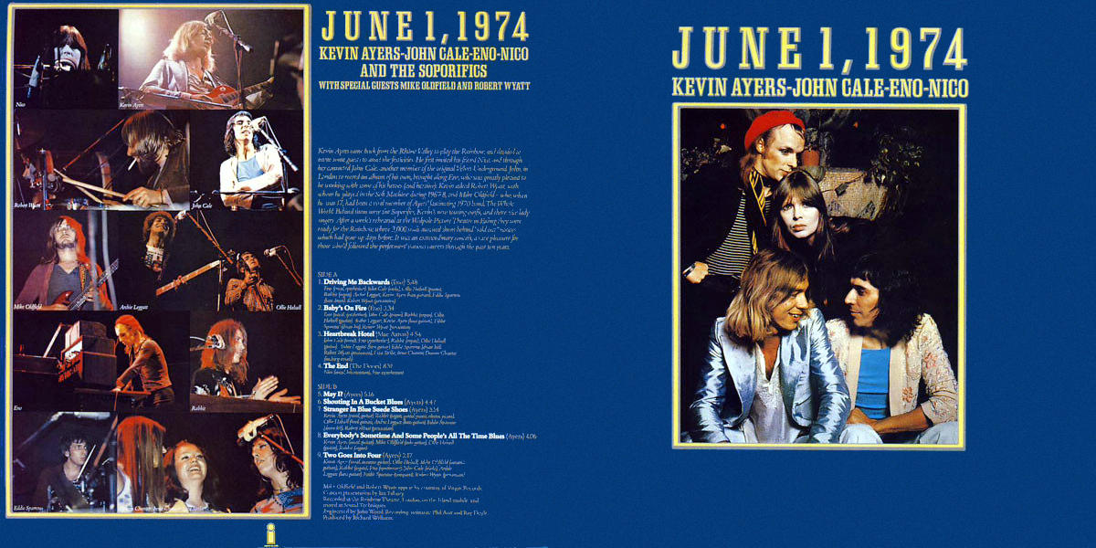 Kevin Ayers, John Cale, Eno, Nico — June 1, 1974 (1974)