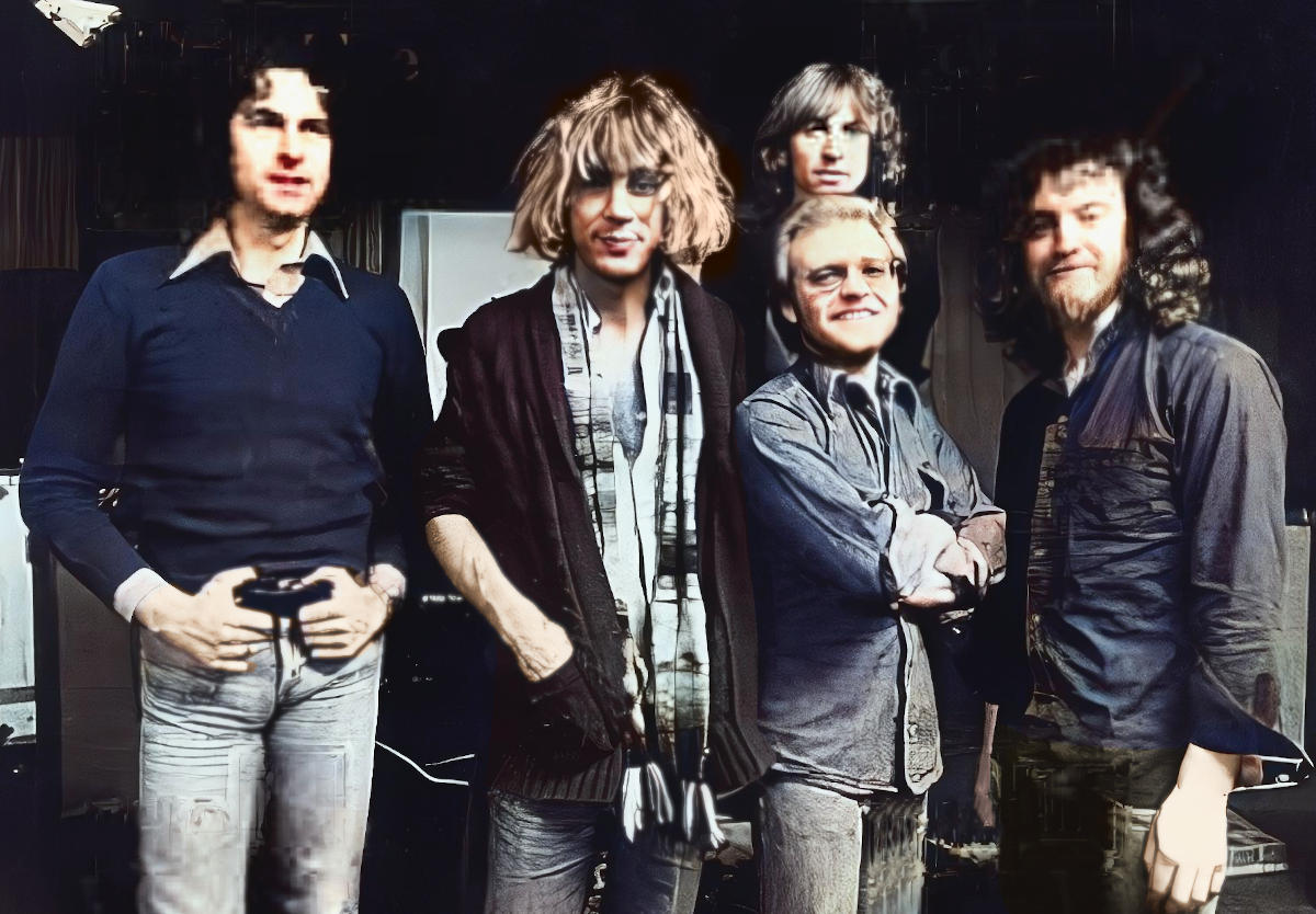 Концертный состав The Kevin Ayers Band в 1976-м