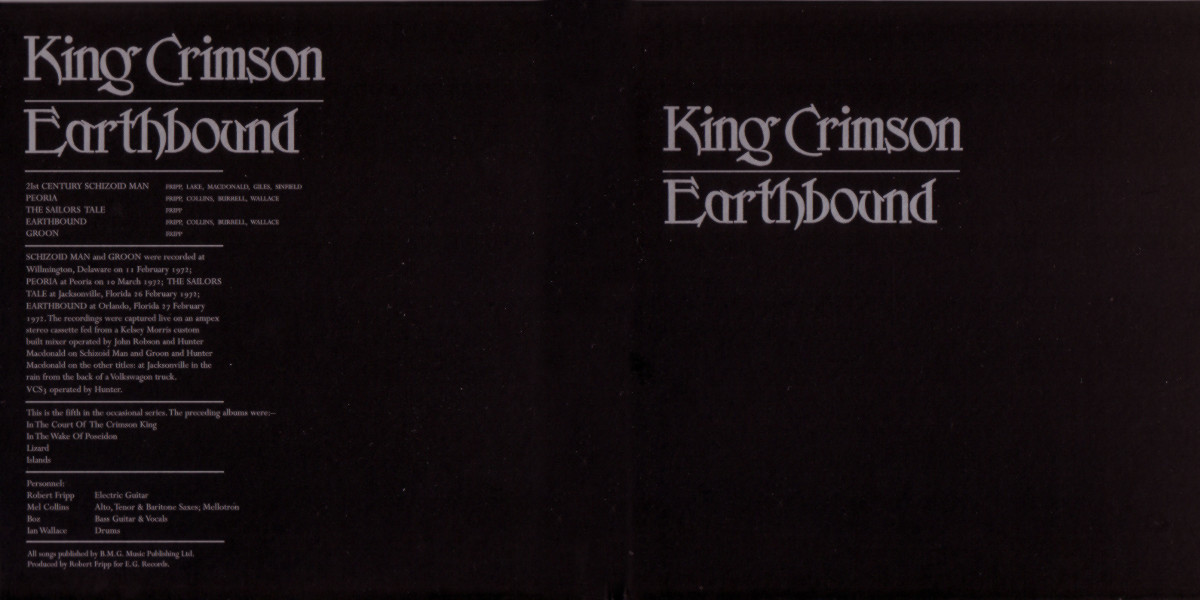 King Crimson — Earthbound (1972)