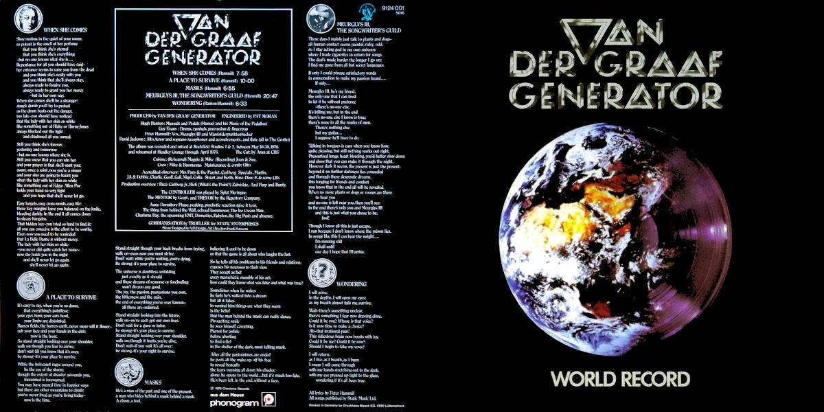 Van der Graaf Generator — World Record (1976)