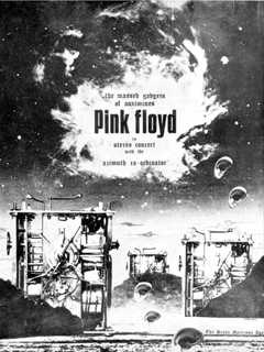 Афиша концерта Pink Floyd «The Massed Gadgets of Auximines» (1968)